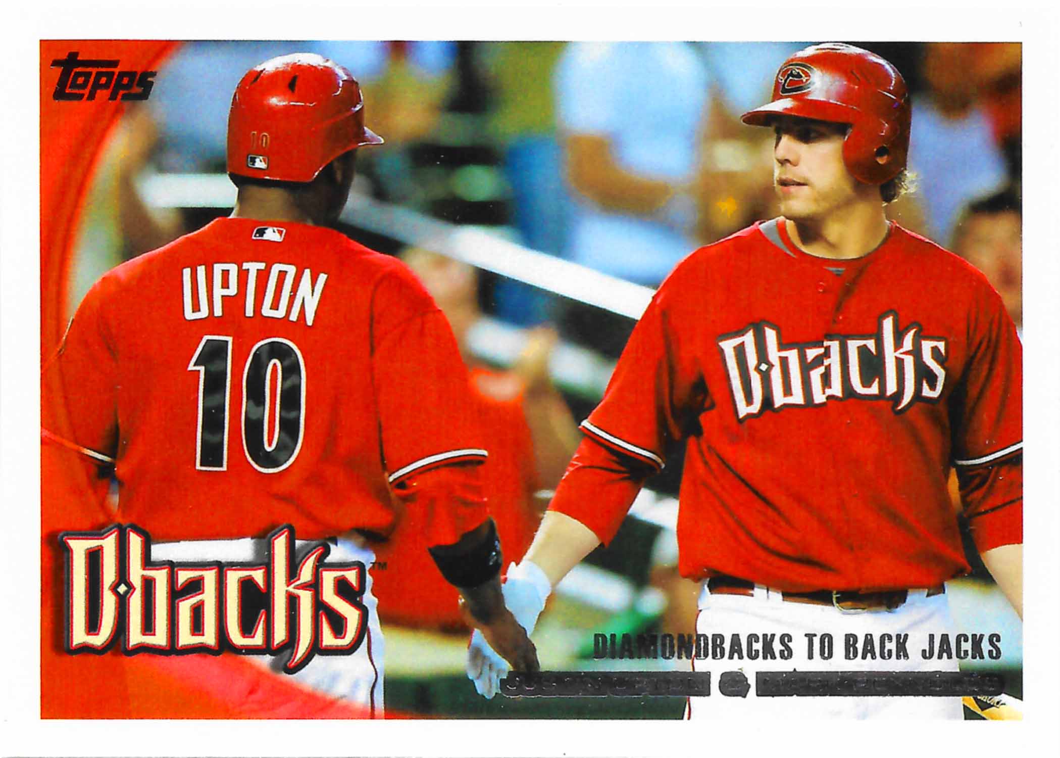 2010 Topps Diamondbacks to Back Jacks/Checklist