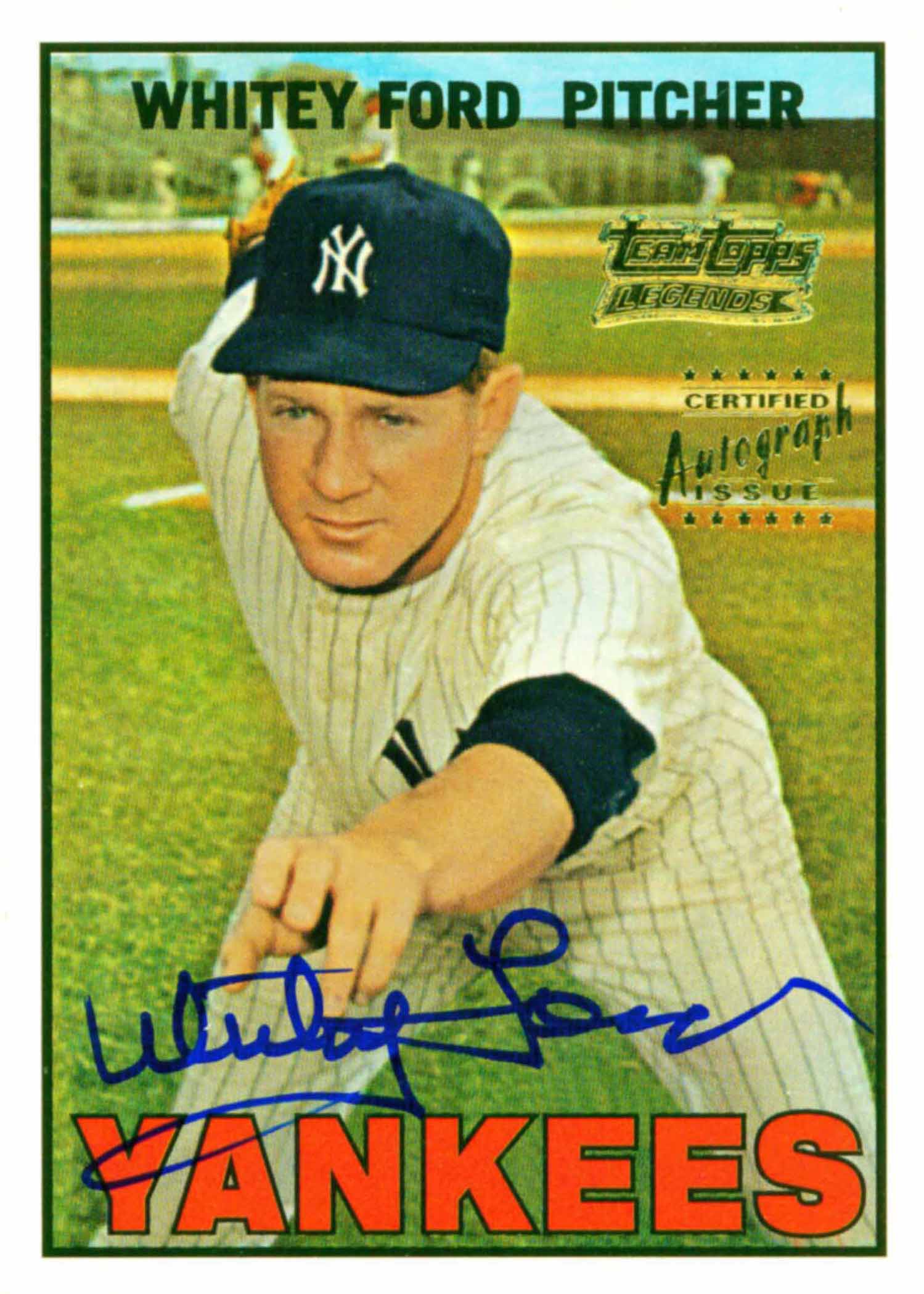 2001 Topps Team Topps Legends Autographs