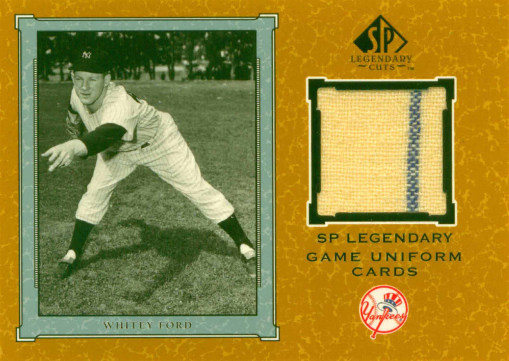 2001 SP Legendary Cuts Game Jersey Uniform