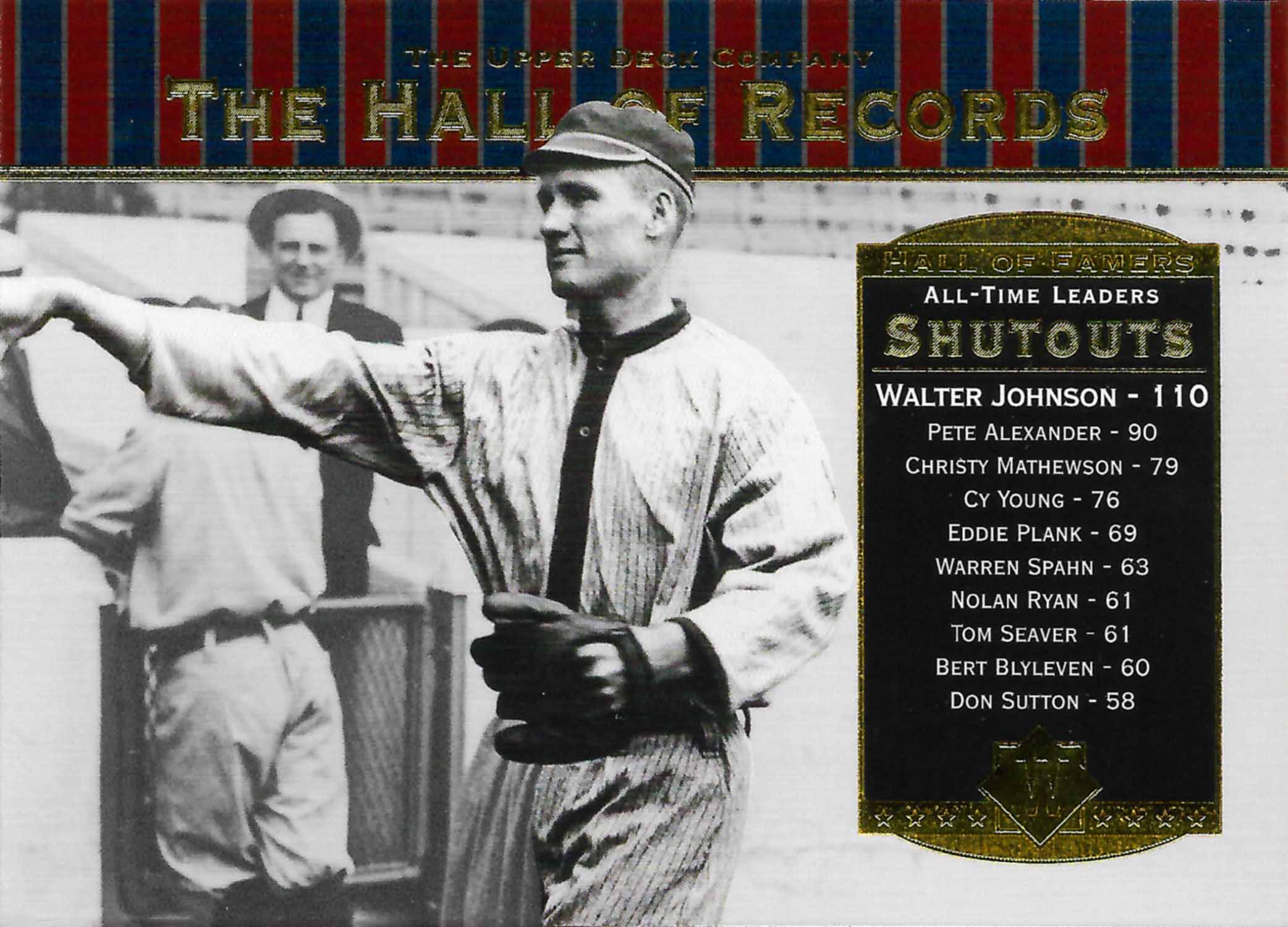 2001 Upper Deck Hall of Famers Hall of Records