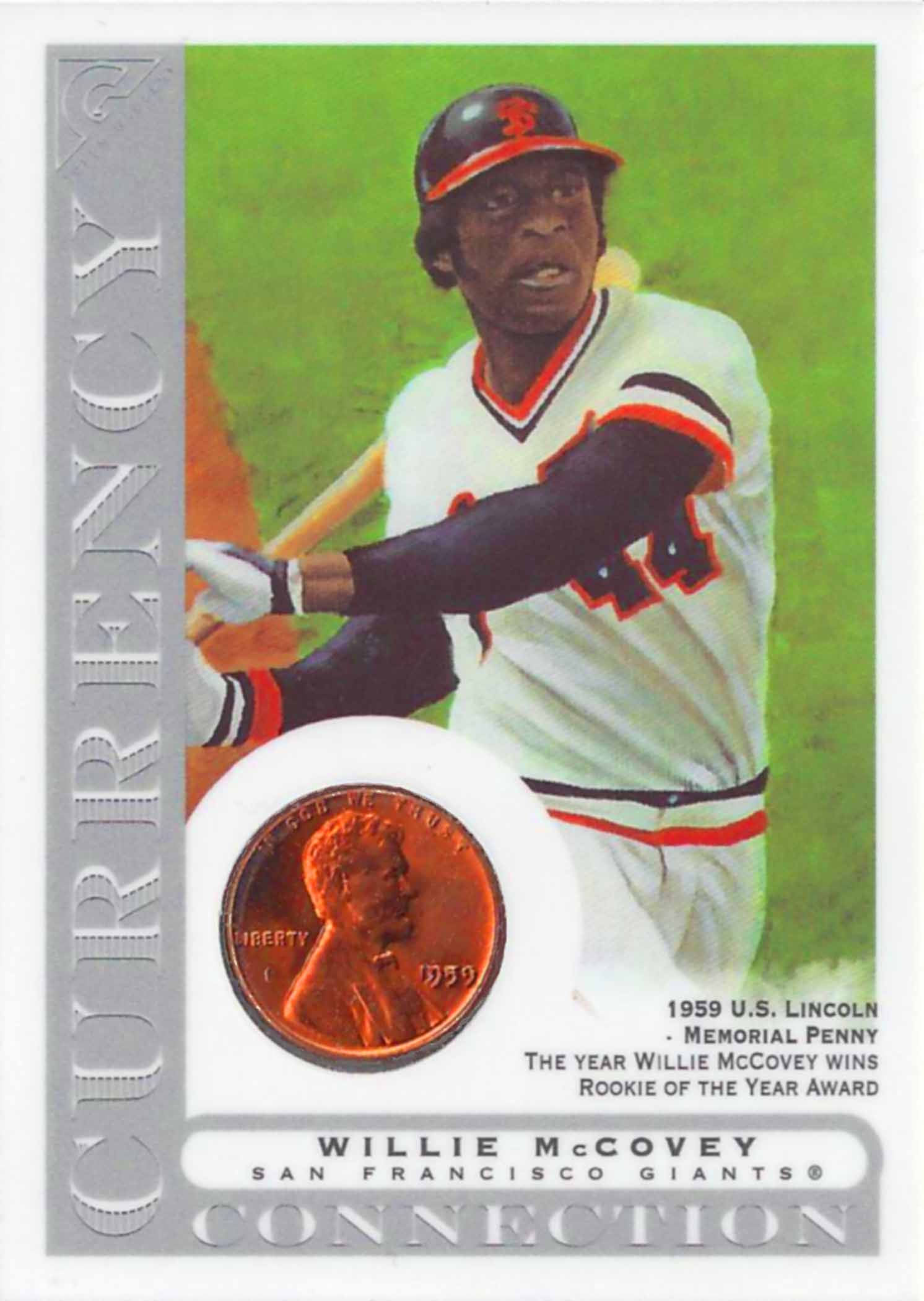 2003 Topps Gallery Hall of Fame Currency Connection Coin Relics 1959 Penny