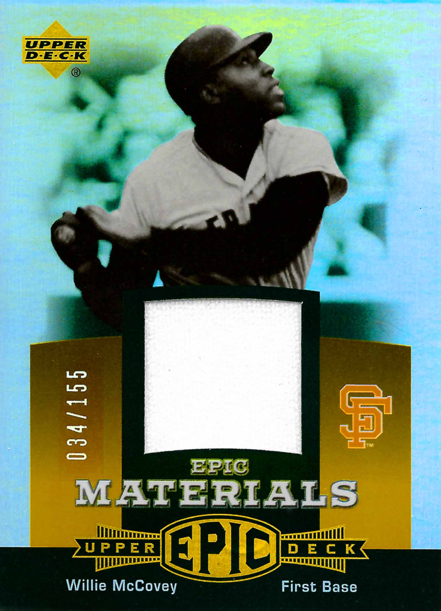 2006 Upper Deck Epic Materials Orange Jersey