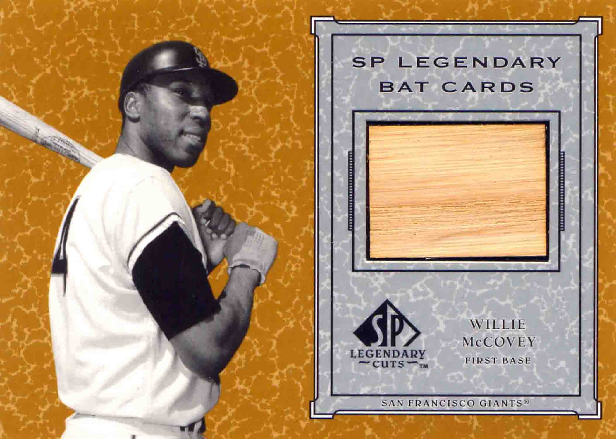 2001 SP Legendary Cuts Game Bat