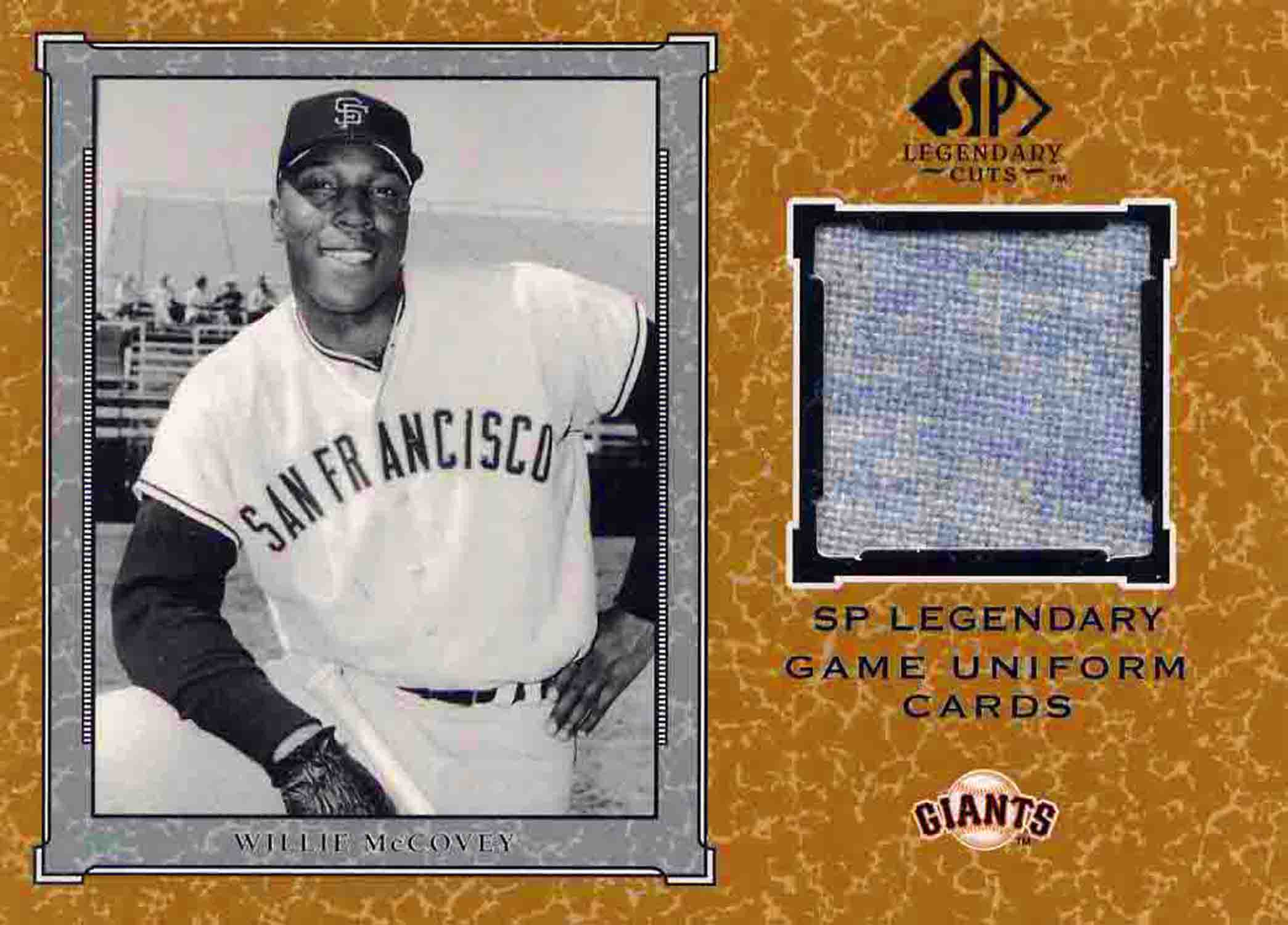 2001 SP Legendary Cuts Game Jersey