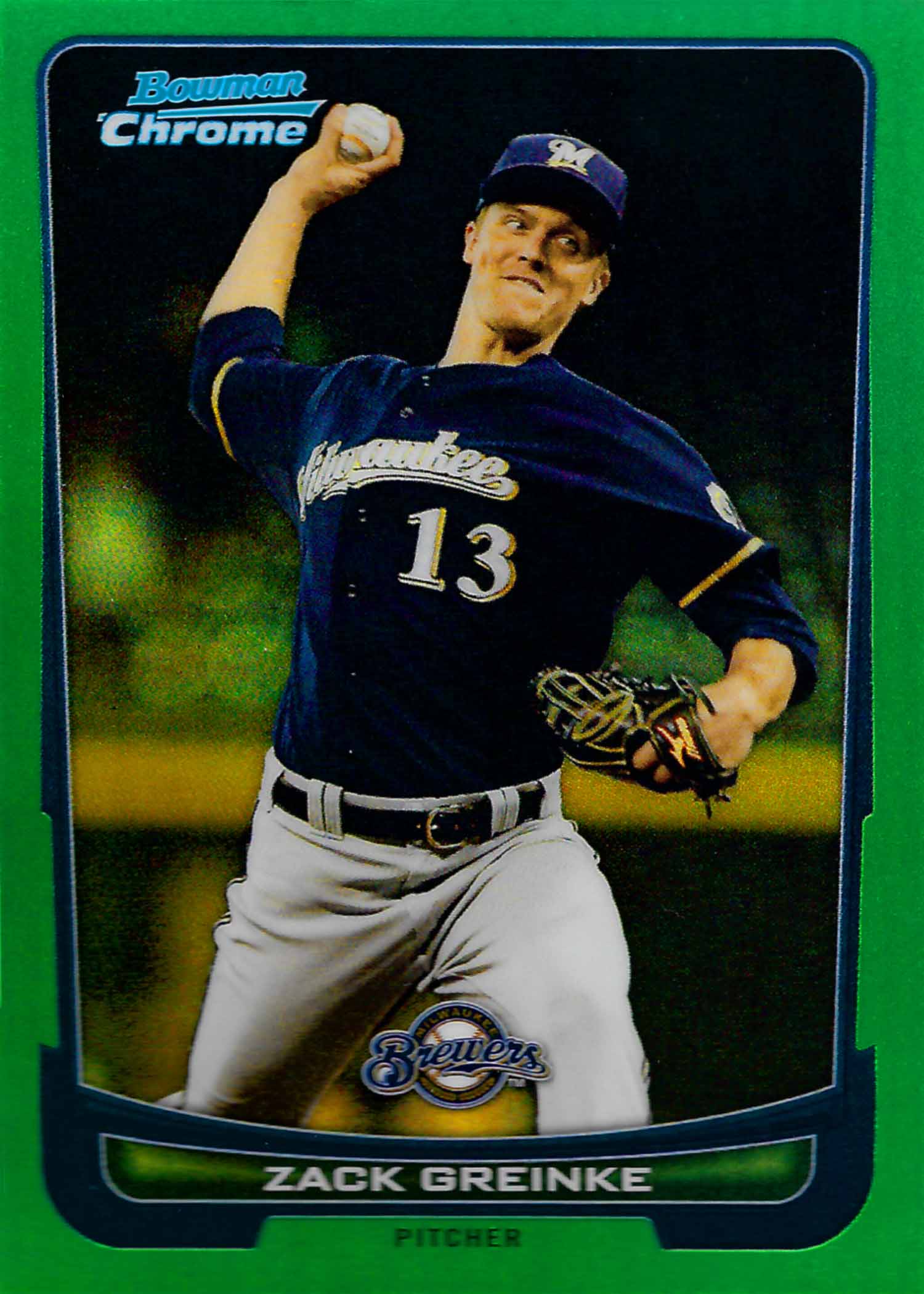 2012 Bowman Chrome Green Refractors